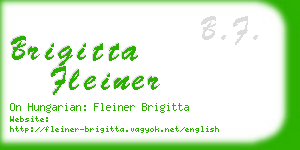 brigitta fleiner business card